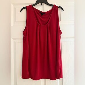 Banana Republic Brick Red Sleeveless Tank with Front Pleat